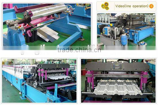 2013 Hot Sale Automatic 0.4-0.8mm Glazed Tile Roll Forming Machine LS-840-24
