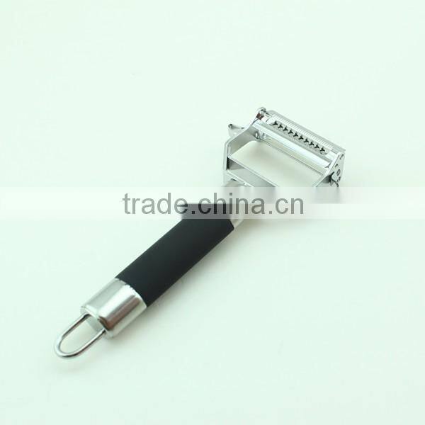 Dual Julienne Rubber Handle Fancy Vegetable Peeler Slicer