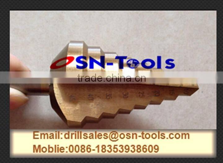 High Performance HSS Step Drill for Metal Drilling Use