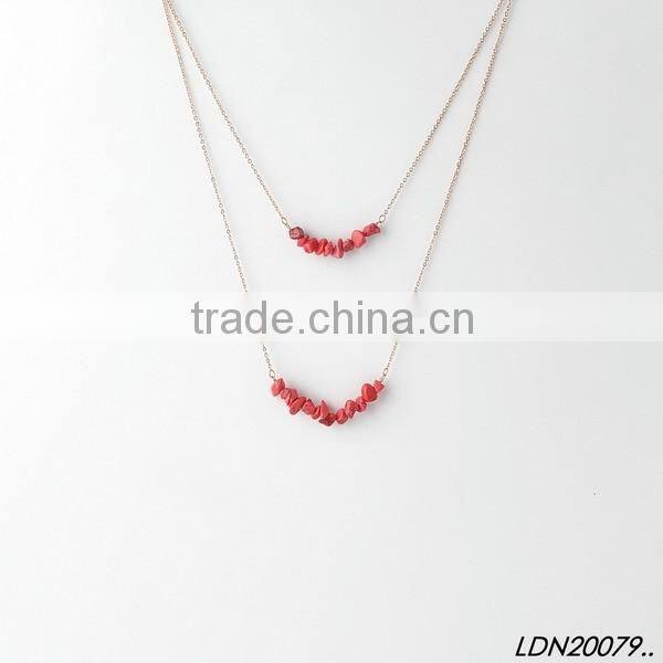 Lt.Amethyst druzy rope pendant necklace with gold necklace