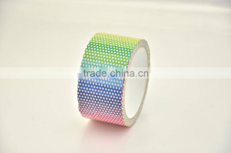 Rainbow small dots print duct tape china manufacturers