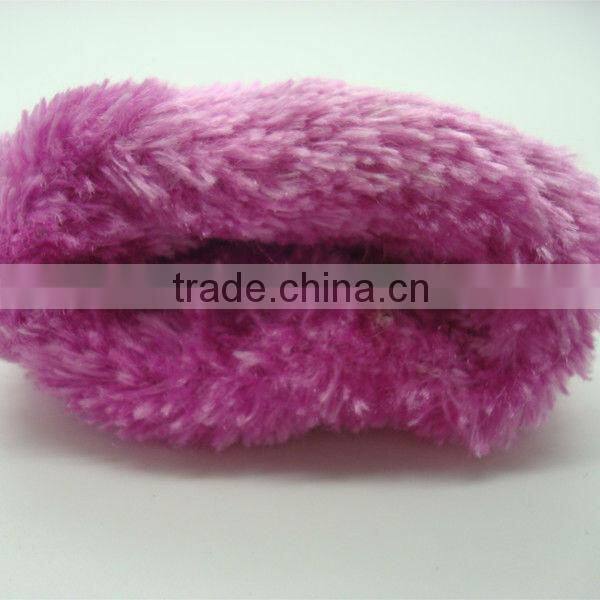 Boxi-High quality feather yarn rib rabbit fur gloves