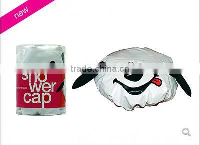 3D animals cartoon shower cap swim pvc bath cap for kids