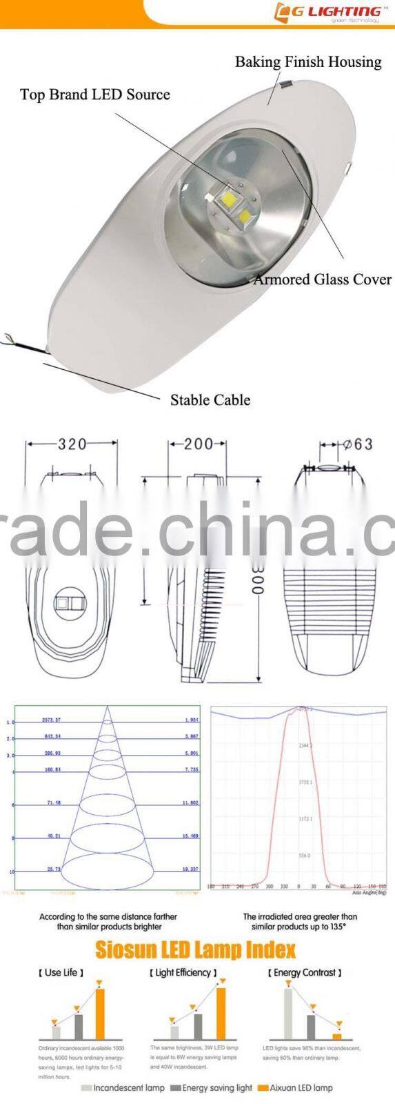 Hot Selling 150W Citizen COB LED Street Lamp