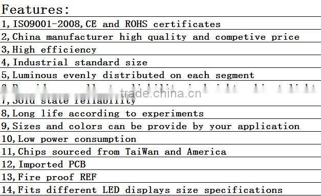 green color one digit led display segment board