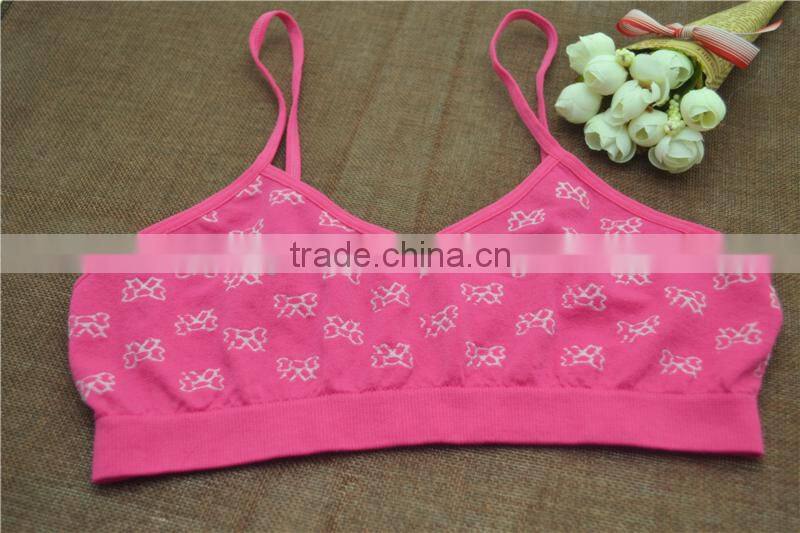 Pep hot cami seamless bra tops underwear for girls sports crop top