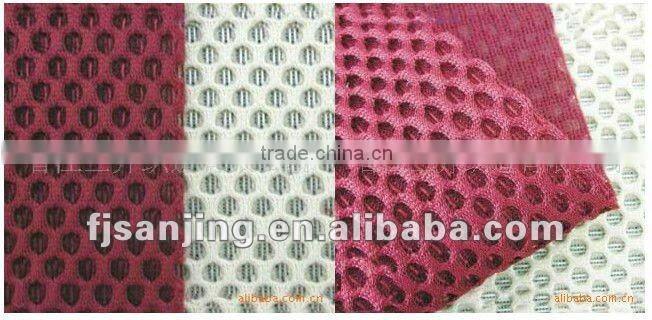 100% polyester with nylon mesh fabric for bags , caps
