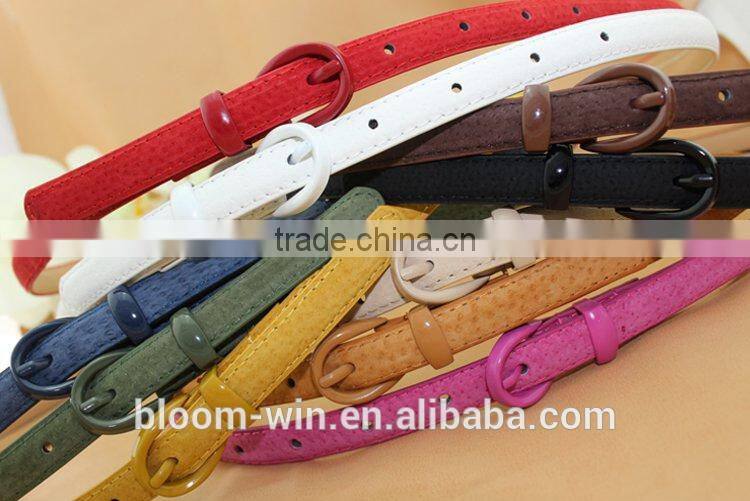Top fashion belt for women adjustable buckle PU belt manufacturer