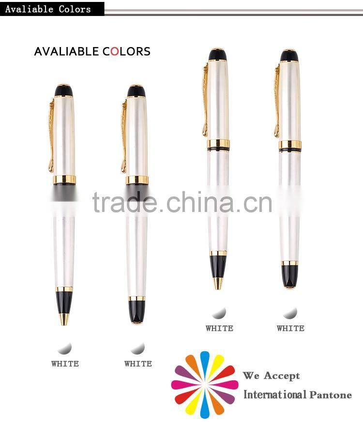 Elegant and beautiful metal gift pen set for lady fashion premium metal roller pen for office lady