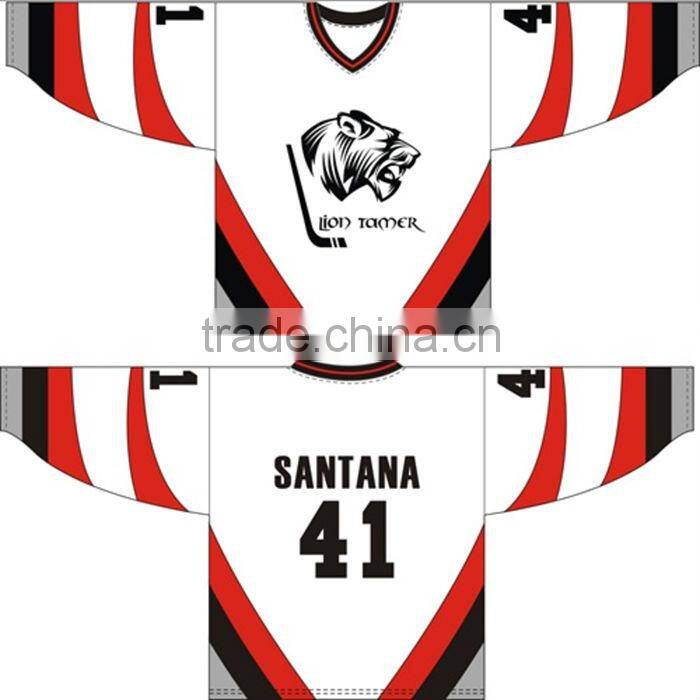 Wholesale european sublimated team set custom ice hockey jersey china