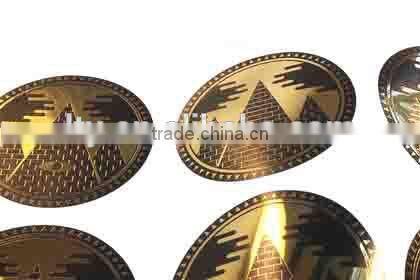 Custom cut metallic sparkly holographic stickers (M-A445)