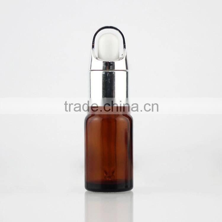 5-100 ml wholesale amber glass dropper bottles with aluminum cap for essential oil