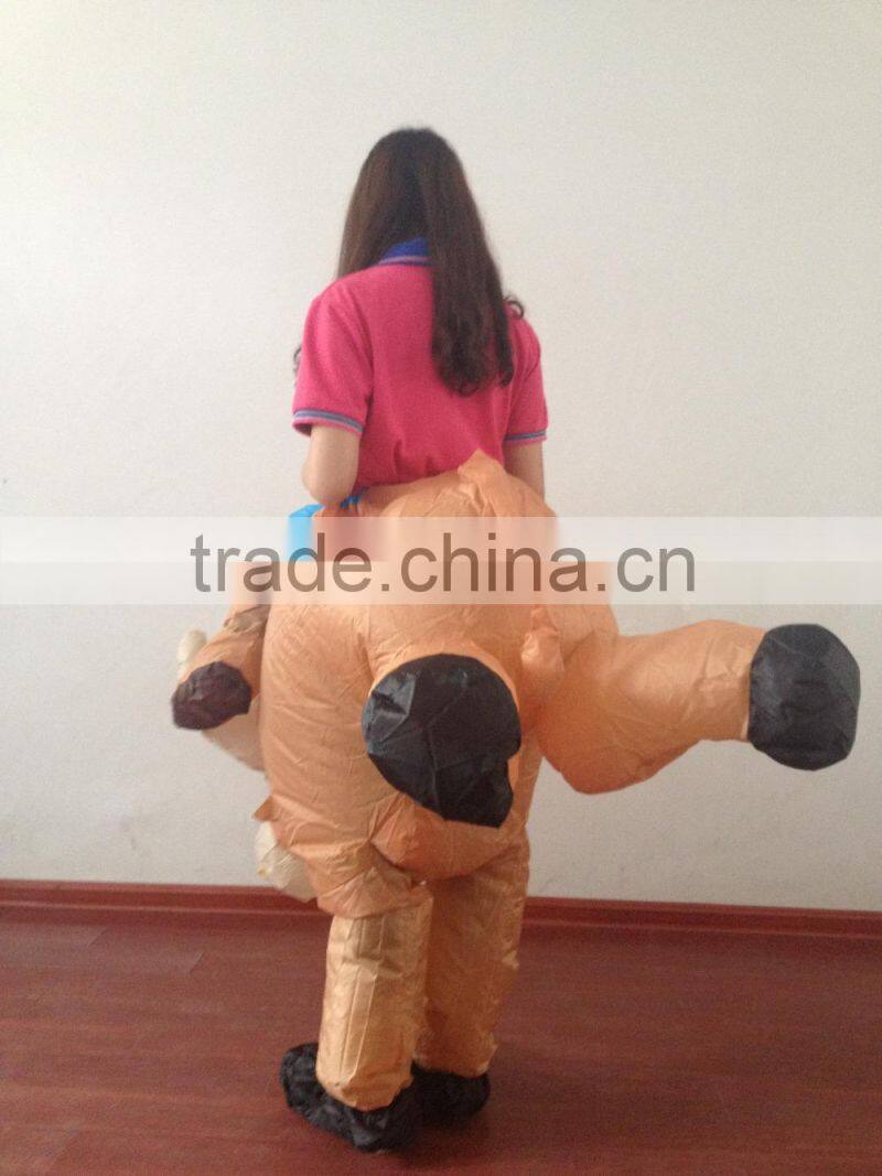 DJ-CO-110 INFLATABLE BULL RIDER ADULT FANCY DRESS COSTUME COWBOY NIGHT OUTFIT