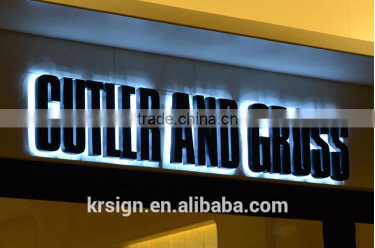 led acrylic face illuminated letter stainless steel house number