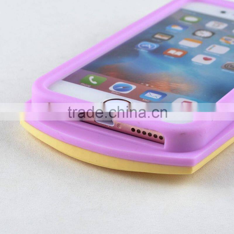 custom silicone ice cream type cell phone case for iphone 6