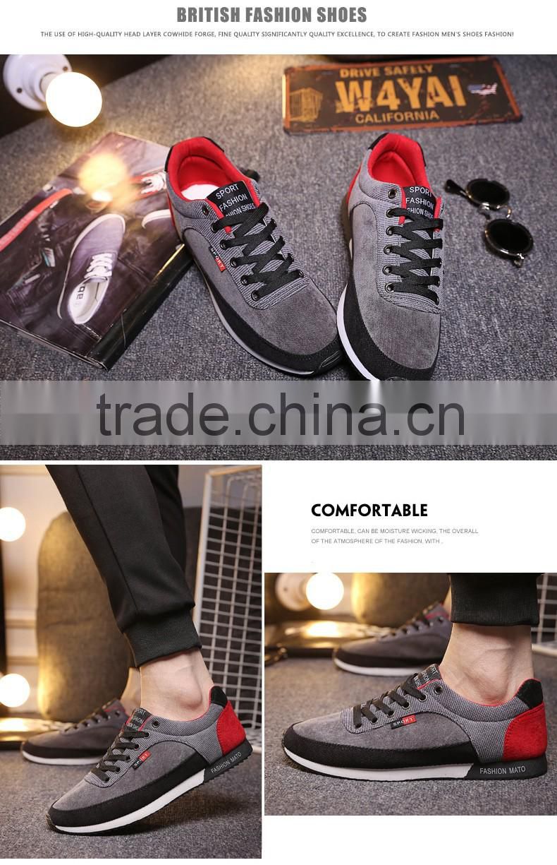 Hot Trend Lace Up Fashion Mens Sport Shoe New Model Canvas Shoes