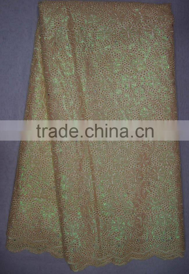 CL4066-4 Yellow wholesale price nice organza , high quality for nice dressing