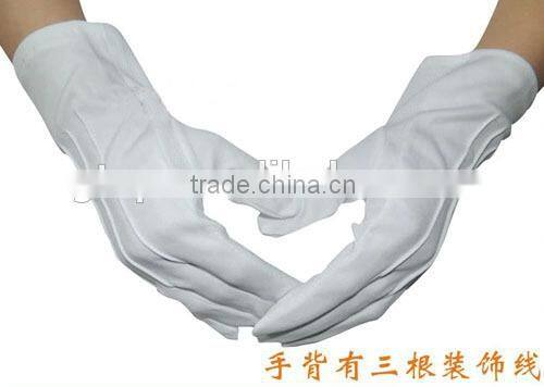 white nylon glove 008