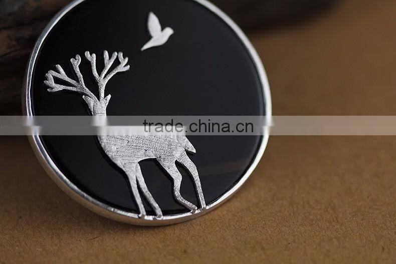 2016 Exquisite Reindeer and Bird 925 Sterling Silver Pendant for Women Fashion Necklace Jewelry