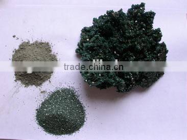 Green silicon carbide abrasive