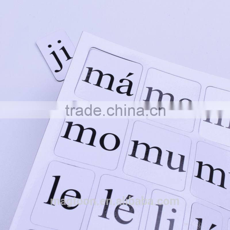 custom kids mini magnets alphabet puzzle for refrigerator