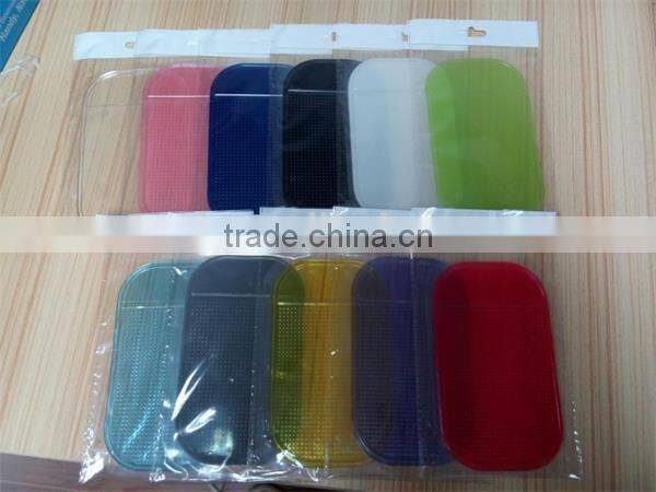 Pu Car Sticky Pad/Mobile phone anti-slip mat/silicone car non-slip sticky Mat