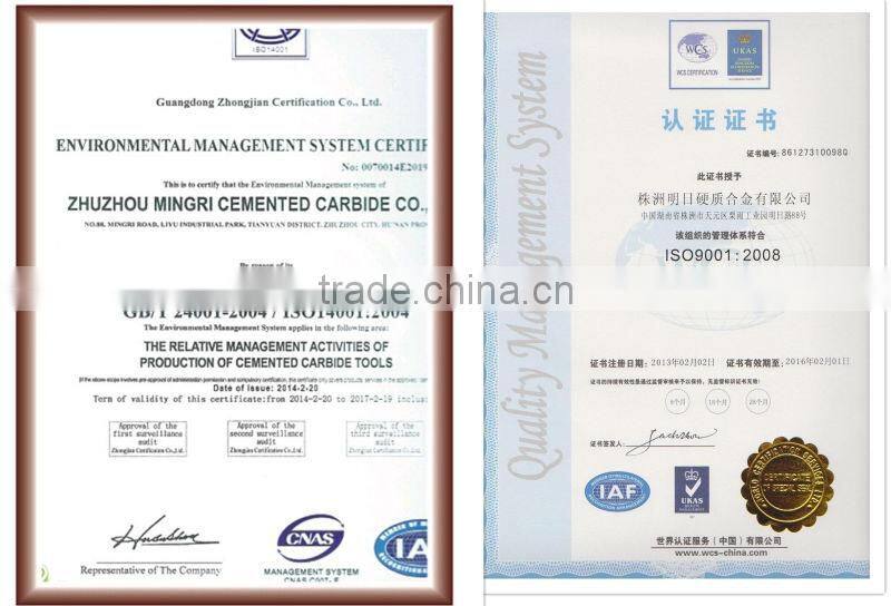 customizable sintered carbide cutter tips for cutting tools