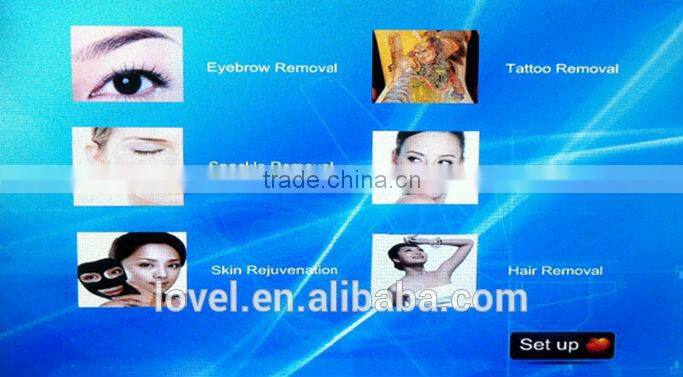 Long-term Effective RGB Double Rod Q-switched ND Yag Laser Tattoo Removal Machine