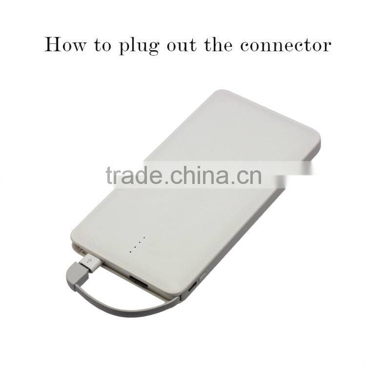Alibaba 10000mah leather abs branded mobile power bank