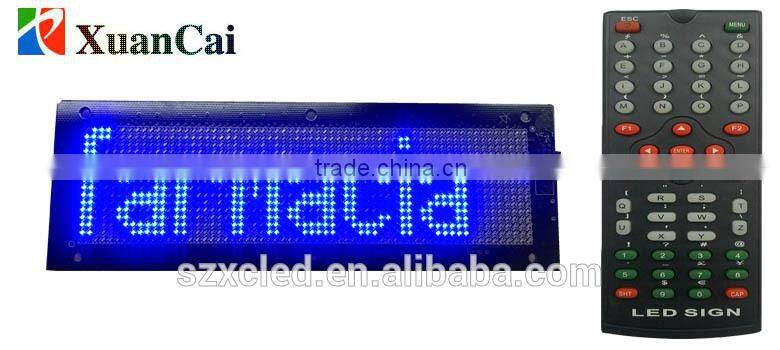 16X64 pixel led high clear SMD scrolling text multi-languages programmable led sign