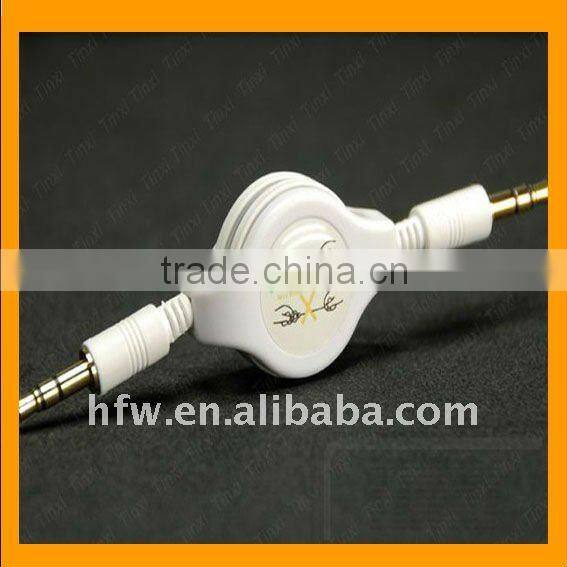 Hot!!! Retractable Audio Extension Cable for iphone