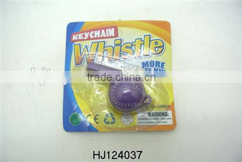 Cheap Price Plastic Keychains Whistle Toys, Toys Whistle Key Rings HJ124041