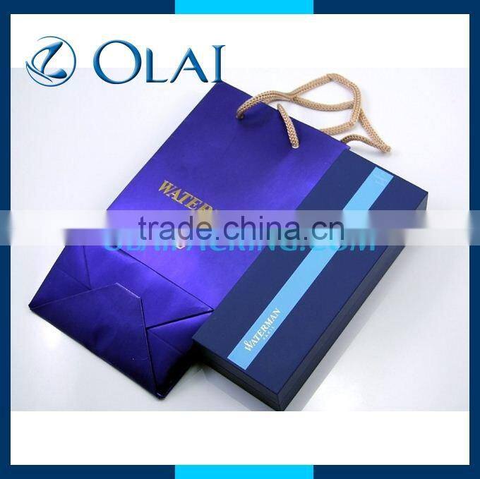 High polished wooden fountain pen packaging case