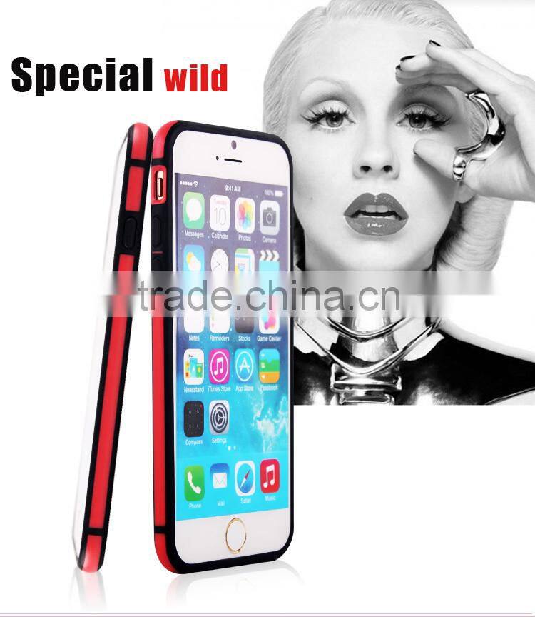 2015 New Arrival Fashion cell phone plastic cover for iphone6 silicone mobile phone cover for iphone 6 plus phone cover