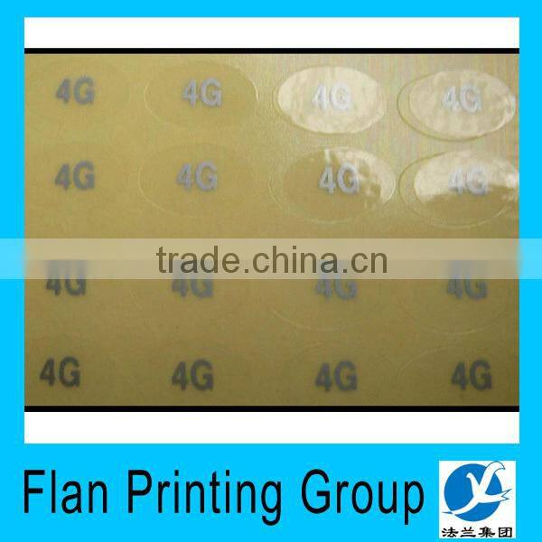 high quality fashion Vinyl transparent static sticker