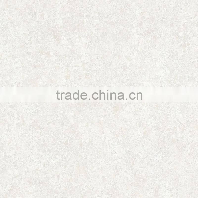 Off white polished porcelain floor tiles