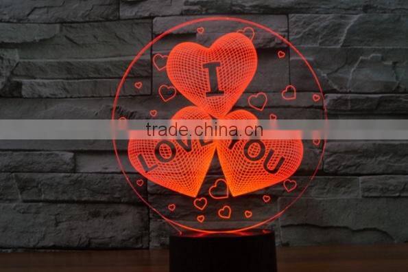 162-3d Acrylic Lamp Sculpture Words Of I Love You Romantic Bedroom Night Light Amazing Loved Gift Loving Words 3d Art Lamp