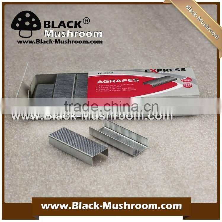 Factory supply silver color 24/6 office staples good quality lower price (welcome to ask sampels)