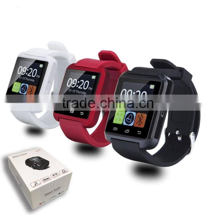 Healthy life 1.44 inch Anti-lost three color u8 smart watch andriod