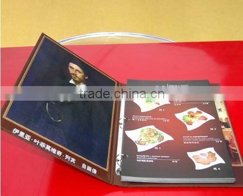 menu book design