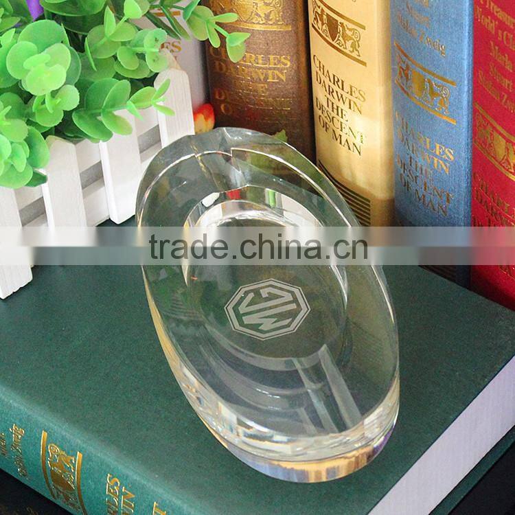 hand-blown baccarat abysse crystal ashtray