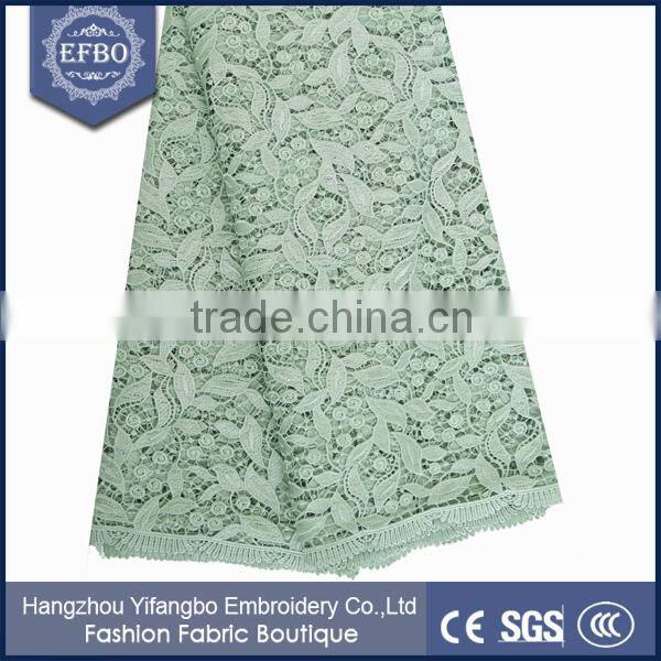 2016 nigerian style dress bridal lace mint green flower texture stones lace 100 polyester african guipure lace