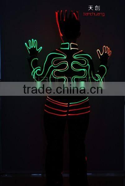 Tron dance LED Costume Luminous Outfit