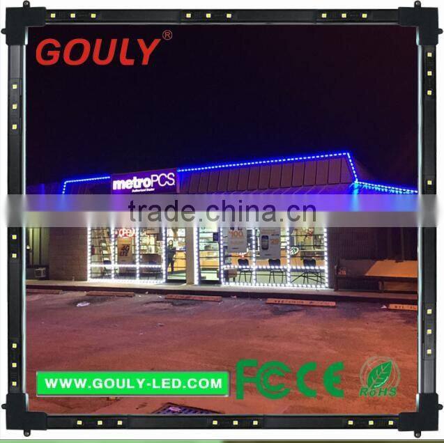 SMD2835 second generation led Window border light for storefront led light glass GLMD103L-UV IP65 DC12V