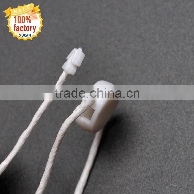 Wholesale custom plastic seal tag with loop lock for clothes