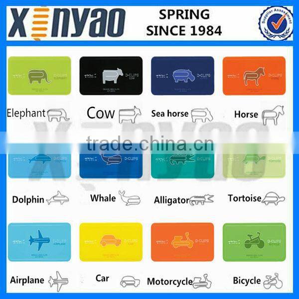 2015 big promotion customer logo lovely clover shape paper clip