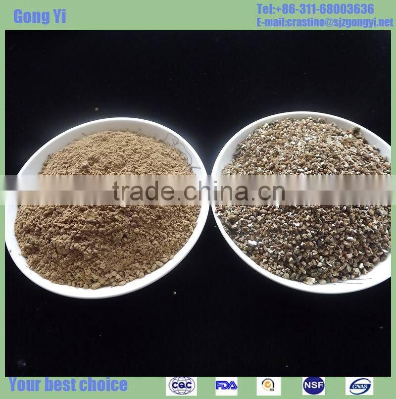 high quality raw gold vermiculite in 1-3mm with 8 times expanded