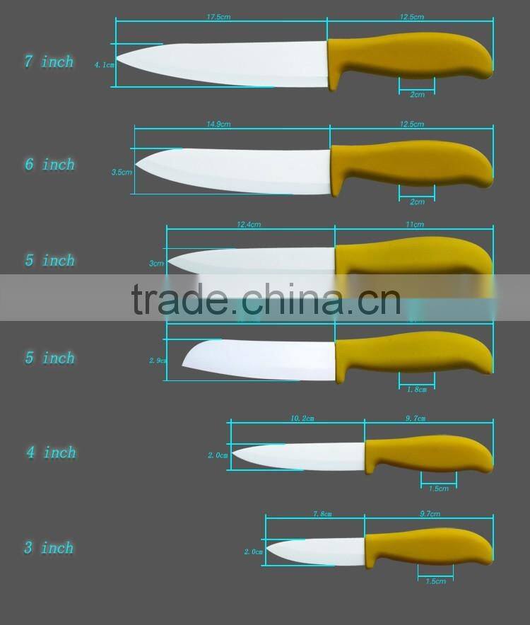 Best quality White Blade Ceramic Knife 4 inch Paring Knife + 5 inch Utility Knife Kitchen Knife set