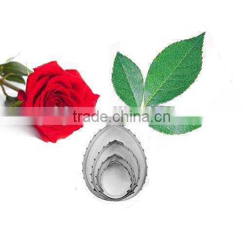 K-sun stainless steel leaf petal calyx rose cutter set for fondant gumpaste cake decorating reposteria