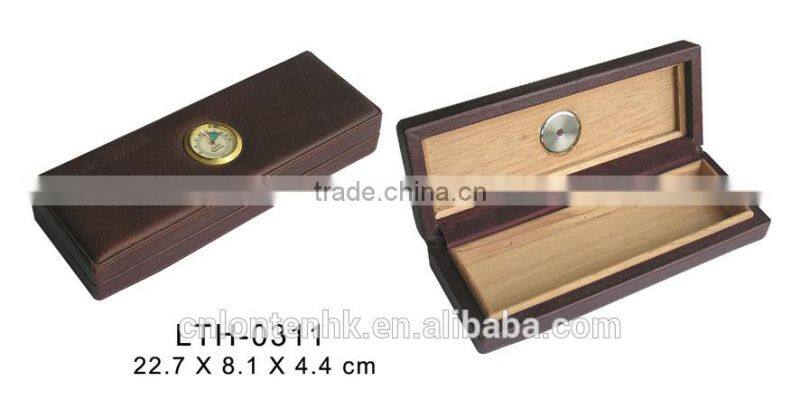 newly design leather cigar packing box wholesale cigar gift set